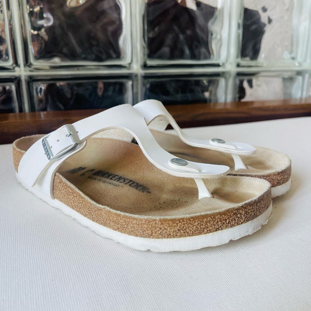 Birkenstock Gizeh Sandals White 38